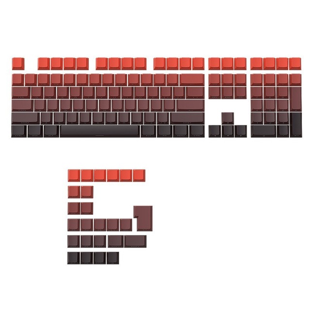 Cherry Side-printed Keycap PBT Mechanical Keyboard 133 Keys Small Size Fully Compatible