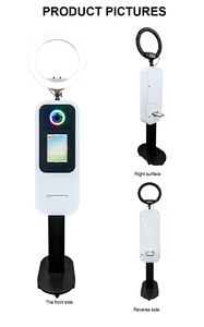 บูธถ่ายภาพพกพา ไฟวงแหวน RGB พร้อมเครื่องพิมพ์ในตัว P322W <span class=keywords><strong>ราคา</strong></span>ประหยัด บูธถ่ายภาพเซลฟี่สำหรับ <span class=keywords><strong>iPad</strong></span> และกล้อง DSLR พร้อมเครื่องพิมพ์ - Product Image 6