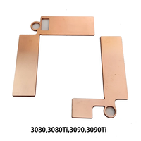 Pendingin RAM GPU Tembaga Murni Heatsink Memori Miner RTX 3060 3070 3080 3090 5600 5700 580 Pengganti Thermal Pad GPU