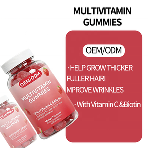 वयस्क मल्टीविटामिन गुम्मीज आम का स्वाद-विटामिन सी बायोटिन के साथ प्रतिरक्षा मोटा बालों की झुर्रियों में सुधार 2 प्रति सेवारत 60 - Product Image 3
