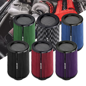 กรองอากาศ 3 นิ้ว 76 มม. ทรงกรวยสีแดง สำหรับอัพเกรดช่องลมเข้ารถยนต์ - Product Image 4