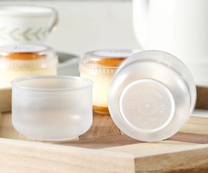 Gobelet en Plastique PP Résistant aux Hautes Températures de 110 ml avec Couvercle <span class=keywords><strong>pour</strong></span> Pâtisseries, Puddings, Gelées, Yogourts et Gâteaux - Product Image 6