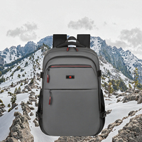 Sac à dos pour ordinateur portable de voyage en plein air de haute qualité avec logo personnalisé, unisexe, imperméable, en cuir PU, fermeture éclair, 15 pouces, sacs pour ordinateur portable pour étudiants