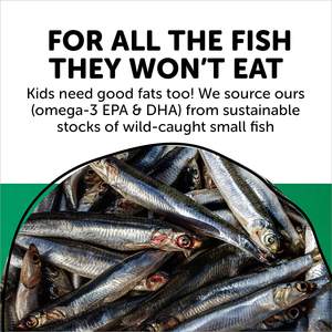 Migliori vitamine per bambini OEM quotidianamente per bambini multivitaminici gommosi per la salute generale con vitamina A, B12, D3, E, & K & Omega 3 olio di pesce - Product Image 5