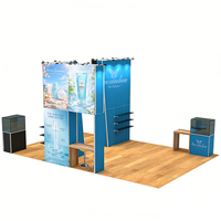 Stand d'exposition personnalisé en aluminium extrudé 10x10, stand modulaire personnalisé pour salon professionnel, stand d'exposition pour foire commerciale