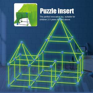 Kit de construction de fort, château qui brille dans le noir, pour enfants, maison, jouets de construction de tente de jeu DIY - Product Image 6