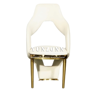 Chaise <span class=keywords><strong>de</strong></span> <span class=keywords><strong>salle</strong></span> à manger en acier inoxydable au design moderne et créatif avec revêtement en tissu <span class=keywords><strong>pour</strong></span> hôtel, <span class=keywords><strong>mariage</strong></span>, <span class=keywords><strong>restaurant</strong></span>, utilisation en extérieur et en <span class=keywords><strong>salle</strong></span> - Product Image 3