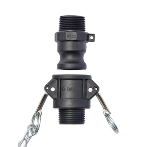 Raccord de tuyau en PP Raccord rapide de camlock en plastique couplé avec filetage NPT Tailles totales disponibles - Product Image 2