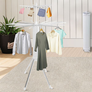 DAYOOH Fabrication directe, cintre à vêtements de haute qualité, support trépied, séchoir à linge <span class=keywords><strong>en</strong></span> bois détachable, séchoir à linge <span class=keywords><strong>en</strong></span> forme de pieuvre - Product Image 5