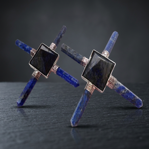 Cruz de Cristal de Turmalina Negra Hecha a Mano, Generador de Energía Orgónica, Piedra Preciosa Pulida, Herramienta de Sanación Reiki - Product Image 3