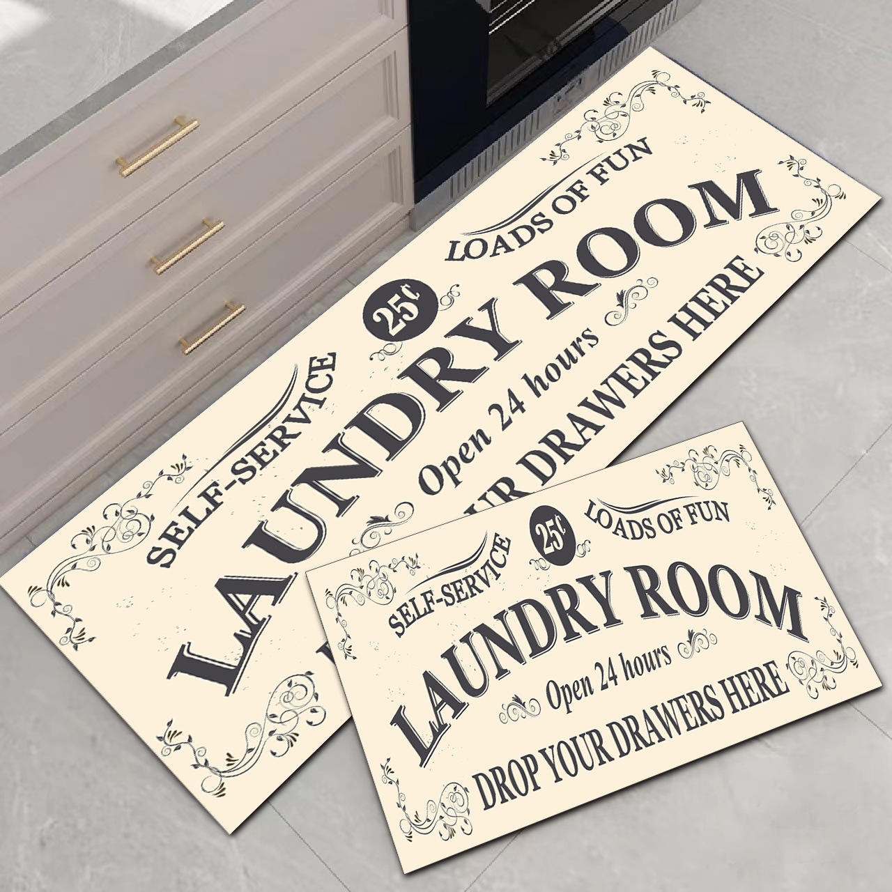 ภาพวาดห้องซักรีด (สีขาว)