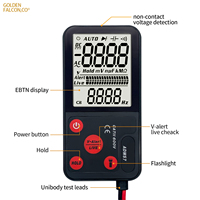 Multimètre numérique intelligent avec écran LCD couleur, voltmètre rechargeable avec mode intelligent, testeur de capacité Hz, testeur de diode
