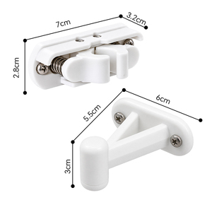HOMFUL Loquet <span class=keywords><strong>de</strong></span> <span class=keywords><strong>porte</strong></span> à ressort en nylon PA6 50 mm pour <span class=keywords><strong>camping</strong></span>-<span class=keywords><strong>car</strong></span>, <span class=keywords><strong>porte</strong></span>-bagages, placard, caravane, remorque, blanc - Product Image 5