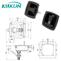 Poignée en T en alliage de zinc pour véhicule lourd XK127, boîte à outils, loquet de compression pliable