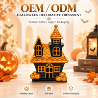 Ornement en céramique pour la maison, la décoration de table, les fêtes, Halloween, la maison hantée, avec logo personnalisé OEM ODM, couleur et emballage personnalisés