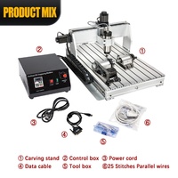 Routeur CNC HLTNC 6040 4060 3040 3020, broche ER20 2,2 kW, machine de gravure de bureau 3/4 axes pour le travail de l'aluminium, du bois et du métal