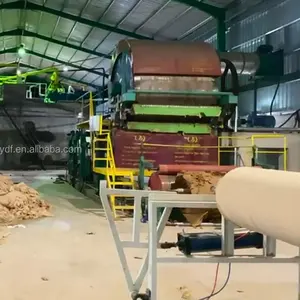 Ligne de production de pâte recyclable, fabrication de papier toilette à partir d'une machine à vieux papiers