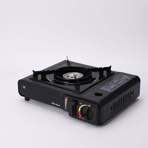 Cuisinière à gaz Portable en acier inoxydable pour Camping en plein air petit ménage marmite Barbecue carte d'allumage électronique dîner facile - Product Image 1