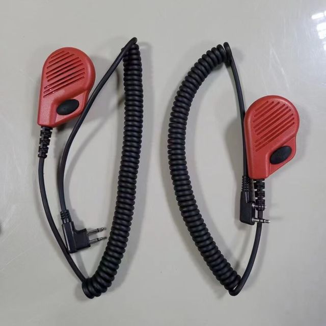 KSUN Two Way Radio Walkie Talkie Handheld 2 Pin Ptt Speaker Microphone for Baofeng 888S UV-5R Retevis Kenwood TYT Walkie Talkie