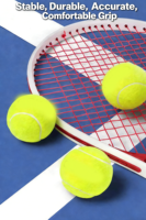 Ensemble de raquettes de tennis personnalisées de haute qualité avec logo, vente en gros, entraînement sportif, matériau en caoutchouc, OEM personnalisable, type de divertissement