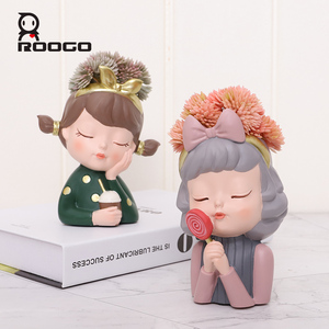 Macetas Modernas Ecológicas Roogo Europe con Acabado Glaseado, Macetas para Suculentas y Plantas de Jardín, Regalos para <span class=keywords><strong>Estudiantes</strong></span>, Decoración de Escritorio - Product Image 3