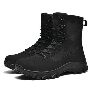 SFB38 Wholesale Top Quality Outdoor Footwear Leather <b>Hiking</b> PU Upper Training Soft Black Mens <b>Boots</b> for Men Safety Shoes - Product Image 3