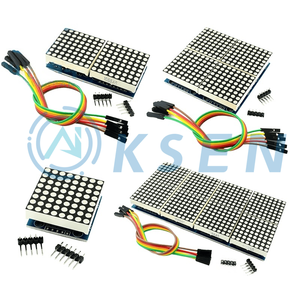 AI-KSEN 1/2/4/<strong>8</strong>-bit MAX7219 <strong>Dot</strong> matrix <strong>Module</strong> Control <strong>Module</strong> Microcontroller Controls and Drives LED Display <strong>Module</strong> - Product Image 1