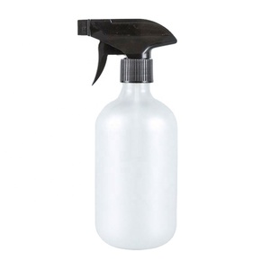 Best Selling 300ML 400ML 500ML Squeeze Spray PET <b>Bottle</b> Colorful Round Shoulder Boston <b>Bottle</b> With Square Trigger Pump - Product Image 1
