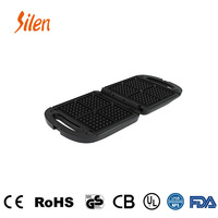 Grille-pain électrique multifonction 4 tranches grande taille pour la maison, machine à pain et à sandwichs, avec couvercle en acier inoxydable