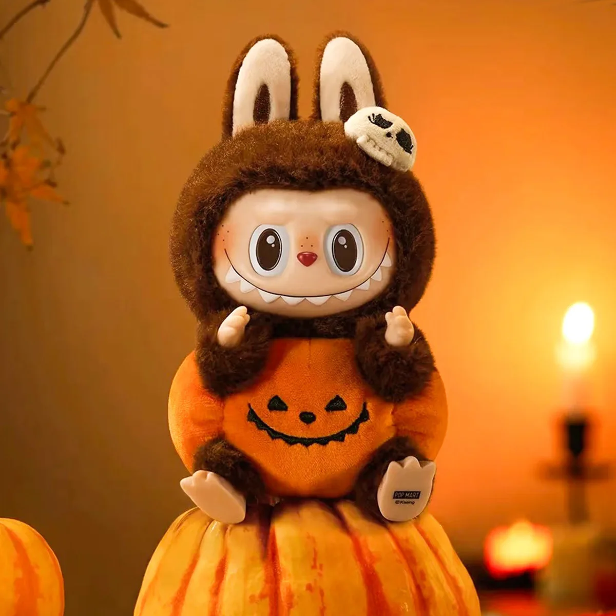 【完売品】 LABUBU ぬいぐるみ ハロウィン 約15cm POP MART Halloween Keychain Labubu Pumpkin Monster PVC Plush