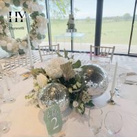Boule disco carrée, durable, professionnelle, moderne, simple, détachable, pour mariages et fêtes, décoration florale de luxe