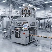 GDS300B-04 Remplisseuse à vis sans fin entièrement automatique pour poudre, de qualité alimentaire, largeur de film 300 mm, pour sachets préformés et pochettes verticales, remplissage et scellage haute précision