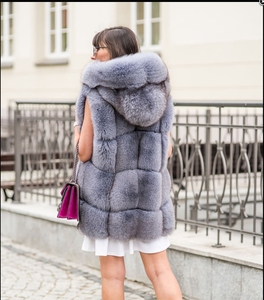 2019 New Arrival <strong>Fur</strong> Vest Real Fox Hooded <strong>Gilet</strong> Animal <strong>Fur</strong> Vest <strong>for</strong> <strong>Women</strong> - Product Image 3