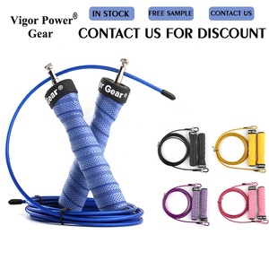 Cuerda de Saltar para Ejercicio Aeróbico en Casa, Cuerda de Saltar de PVC con Rodamientos de Bolas de Velocidad y Mango de Espuma Viscoelástica - Product Image 3