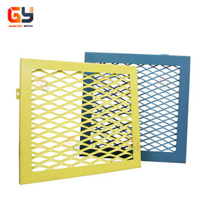 חזיתות לוחות אלומיניום מורחבים רשת מתכת מושעה תקרה חזית פאנל - Product Image 1