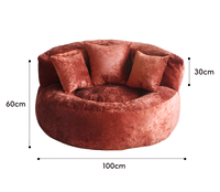 Canapé de sol modulaire moderne pliable en tissu, emballé sous vide, mousse haute densité, canapé paresseux pour appartement et salon, vente en gros