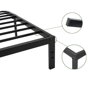Best Selling US Market Metal <strong>Platform</strong> <strong>Bed</strong> <strong>Frame</strong> Simple Dormitory Student Staff Steel Custom Size Metal <strong>Bed</strong> <strong>Frame</strong> - Product Image 4