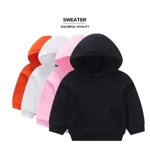 Fashion Children Hoodie Logo Simple Selling Custom Heat Transfer Printing High Quality 100% Cotton Unisex Baby Clothes 1 Piece