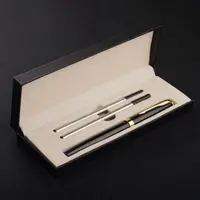 Tükenmez kalem seti hediye kutusu ve 2 ekstra siyah mürekkep yedekler-lüks zarif fantezi güzel hediye kalem seti ofis için İmza Execut
