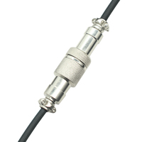 Cable de teclado mecánico USB a de alto rendimiento desmontable, cable de datos de enchufe de aviación, línea de resorte de enchufe de Metal para computadoras