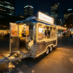 Carrito de Hot Dogs de Acero Inoxidable con Certificación DOT, Remolque de Pizza, Camión de Comida Móvil para Café - Product Image 4