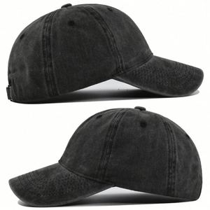 Casquette de baseball en coton lavé de couleur unie de haute qualité, style délavé, pour adultes et enfants, 6 panneaux, casquette de papa, visière solaire - Product Image 2