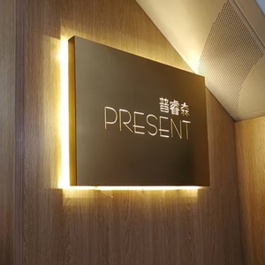 Insegna Circolare Personalizzata da Parete con Illuminazione LED su Due Lati per Bar, Ristoranti e Negozi - Product Image 5
