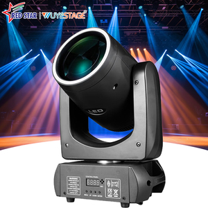 Lumière d'effet DJ RED STAR 200W RGB LED Beam avec bande LED Strobe Contrôle DMX512 pour mariage, fête, club, discothèque, événement, spectacle - Product Image 1