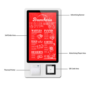 23.6/27/32 Inch Tự Phục Vụ Đặt Hàng Kiosk Trực Tuyến Đặt Hàng Kiosk Thanh Toán Hiển Thị Phần Mềm POS Trong Nhà Hàng Mobile APP Quản Lý - Product Image 3