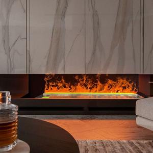 Kontrol APP pintar uap LED api TV dekoratif perapian suara kayu bakar retak 3D Air Vapor perapian listrik - Product Image 6