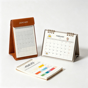 Calendrier <span class=keywords><strong>de</strong></span> bureau floral 5x6 avec impression personnalisée OEM/ODM, marque d'origine Guangdong, papier offset, couverture souple - Product Image 5