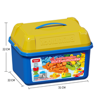 Ensemble de blocs de construction animaux de grande taille en gros, 233 pièces avec boîte de rangement, jouet de construction en briques, approvisionnement direct usine pour enfants