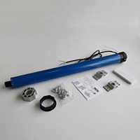 Moteur tubulaire métallique Brill BR59E-80N/12R 59MM 80N.m avec interrupteur de fin de course électronique, contrôle WiFi, garantie de 3 ans, protection IP44 pour garage