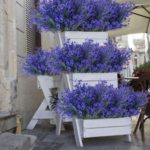 ดอกไม้ประดิษฐ์แฮปปี้ลิลลี่ช่อดอกไม้ขนาดเล็กตกแต่งภายในเรียบง่ายสีเขียวไอวี่สไตล์ยุโรปโต๊ะรับประทานอาหารเครื่องประดับเฟอร์นิเจอร์ - Product Image 1